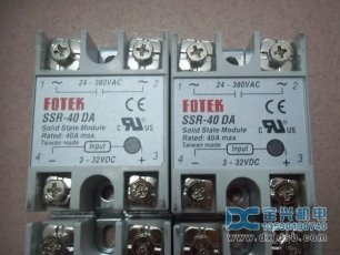 FOTEK台灣陽明固态繼電(diàn)器SSR-40DA單相交流40A固态繼電(diàn)器SSR-40DA